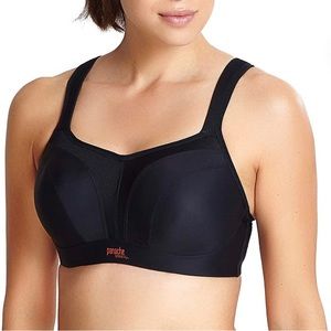 Panache Underwired Sports Bra, Black, 32FF (UK)/32H (US), NWT